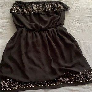Black dress with beautiful rhinestones